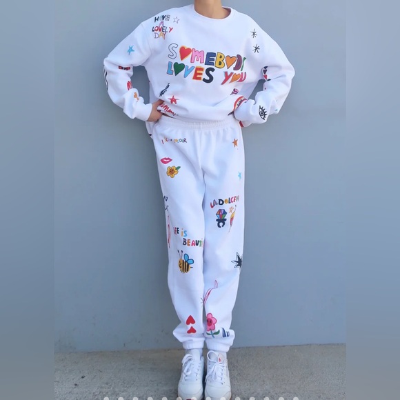 🆕 Mayfair x @iscreamcolour Somebody Loves You Sweatpants - XS - Picture 9 of 11